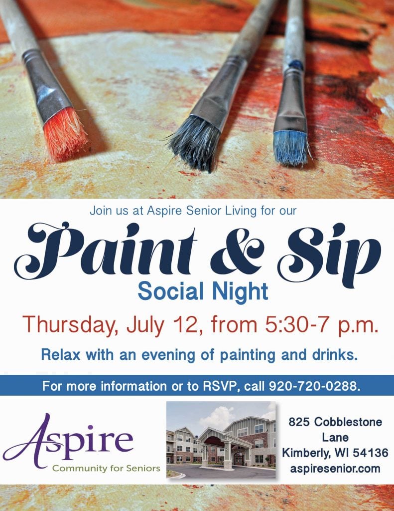 Paint And Sip - Aspire Senior Living