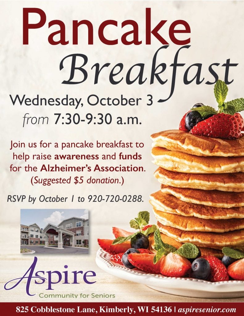 Pancake Breakfast Fundraiser Aspire Senior Living