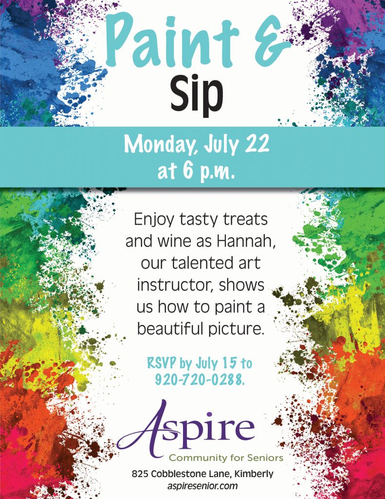 Paint and Sip - Aspire Senior Living