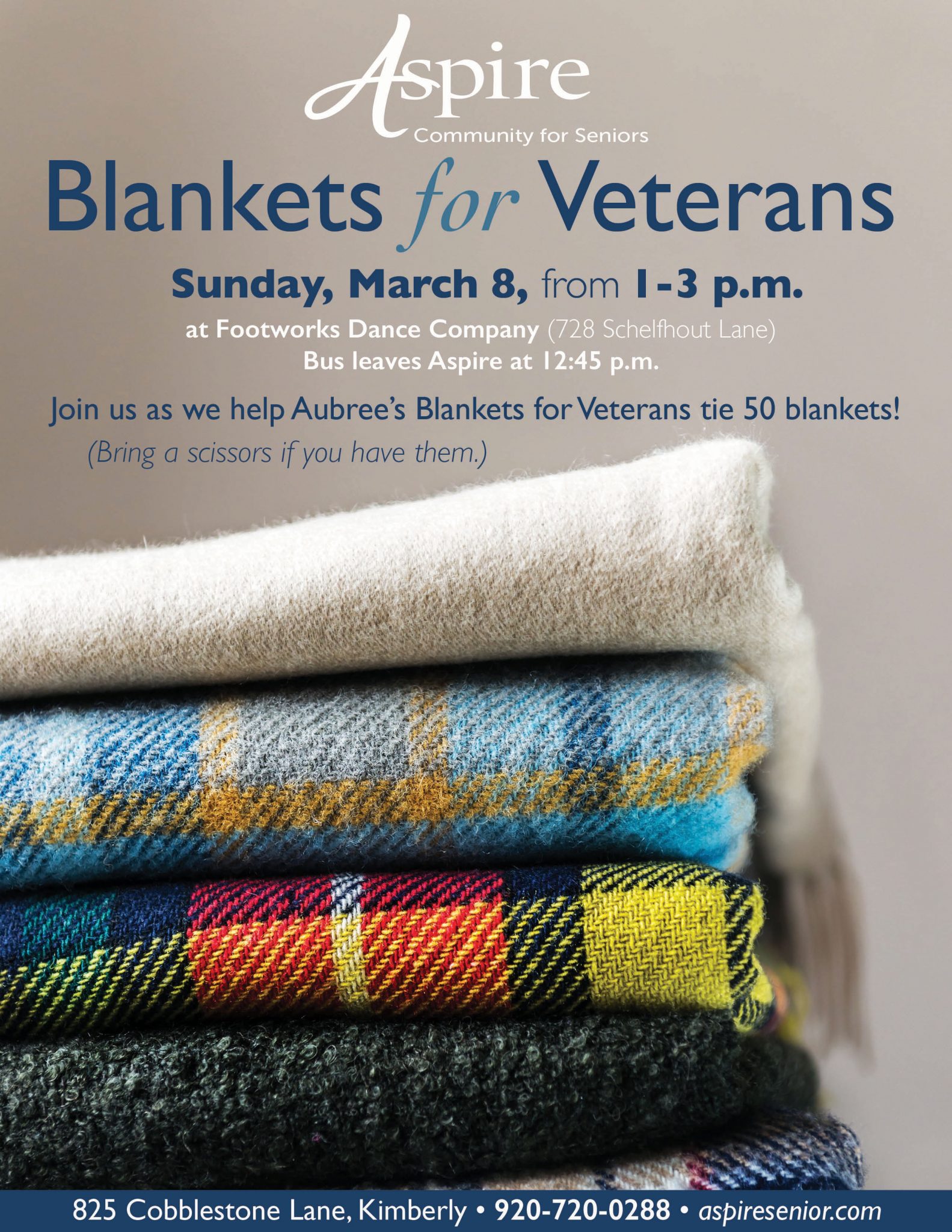 Blankets for Veterans Aspire Senior Living