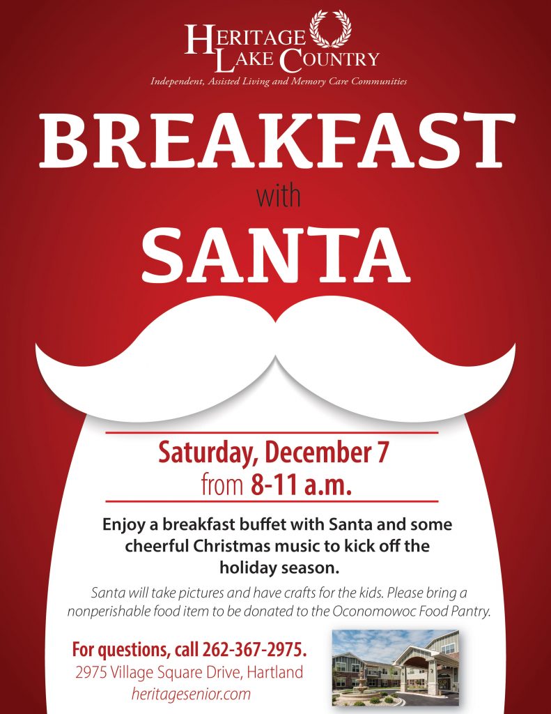 Breakfast with Santa Heritage Lake Country