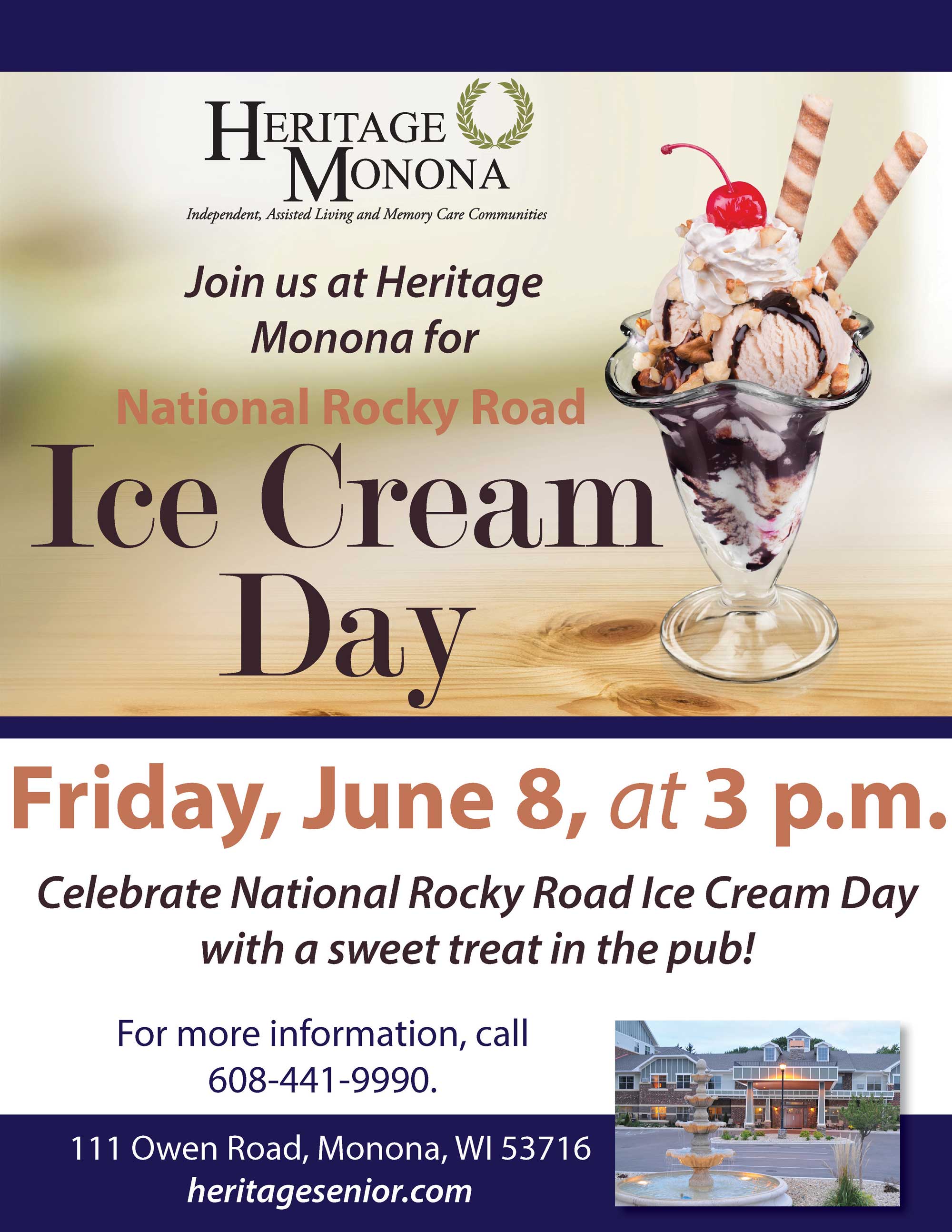 Rocky Road Ice Cream Day Heritage Monona