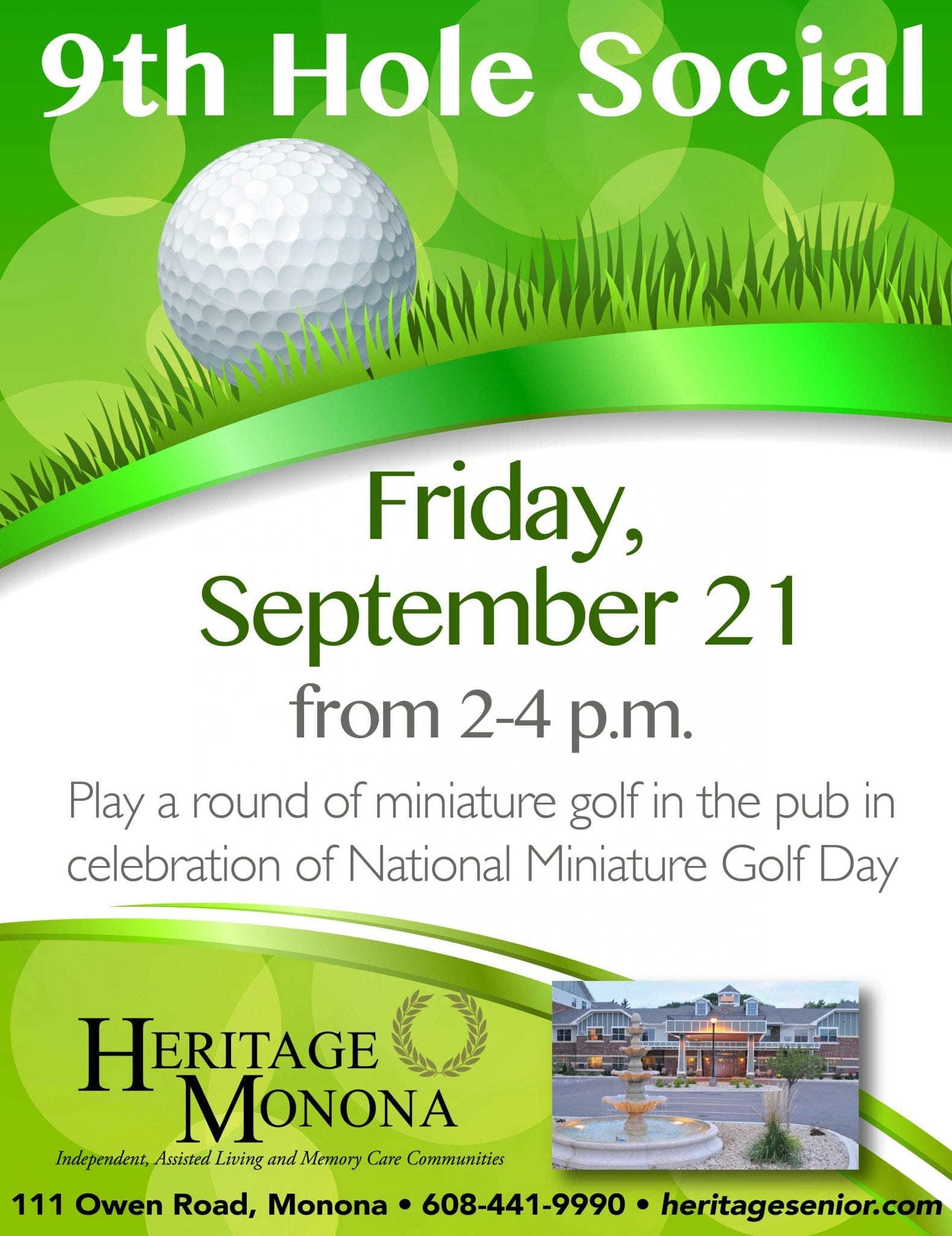 Miniature Golf Day - Heritage Monona