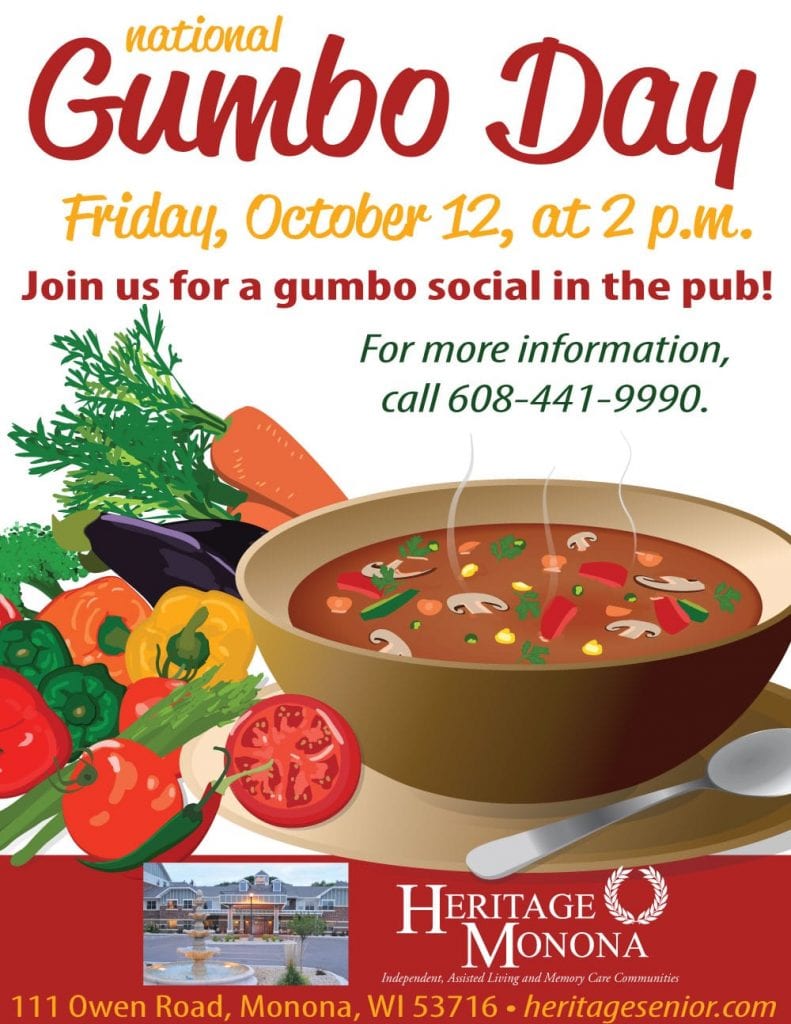 National Gumbo Day Heritage Monona