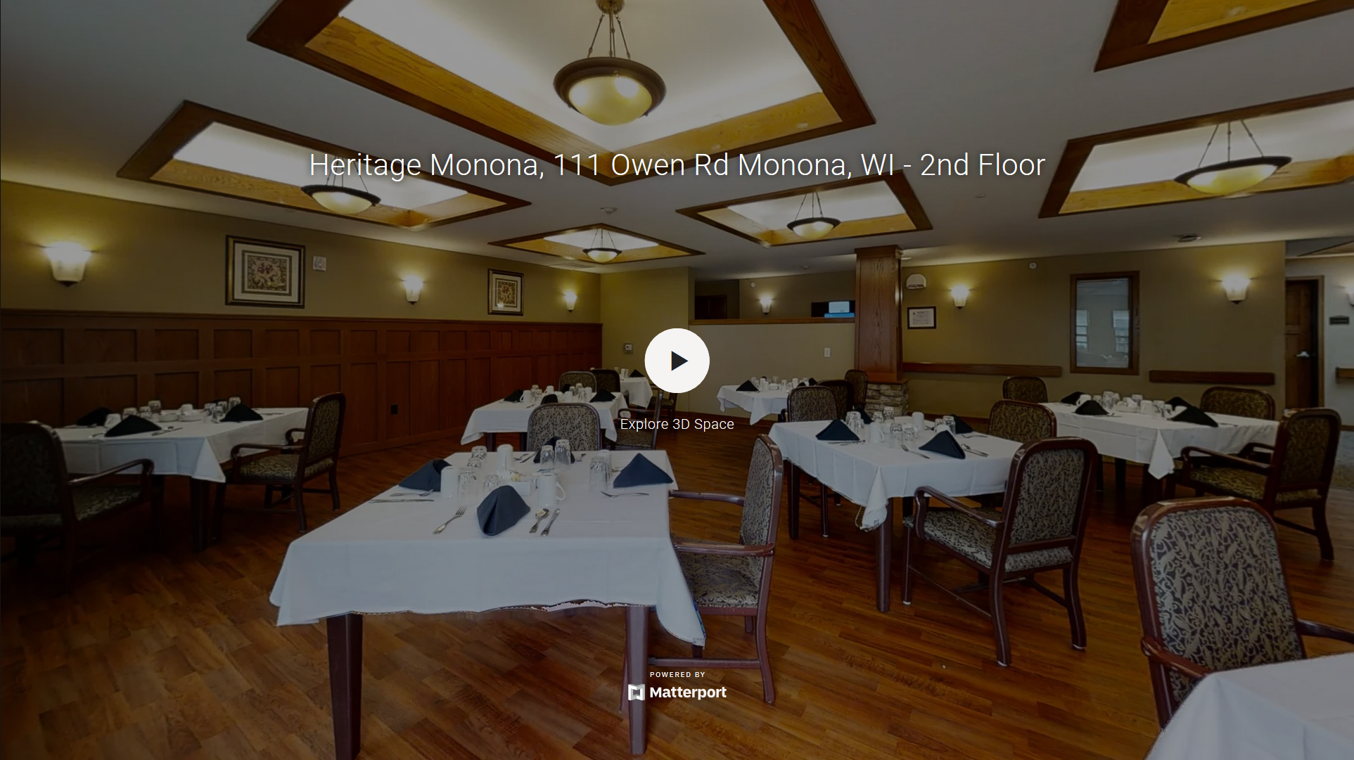 A 3D virtual tour of the Heritage Monona community second floor.