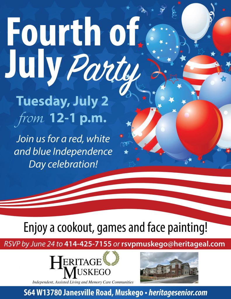 Fourth of July Party Heritage Muskego