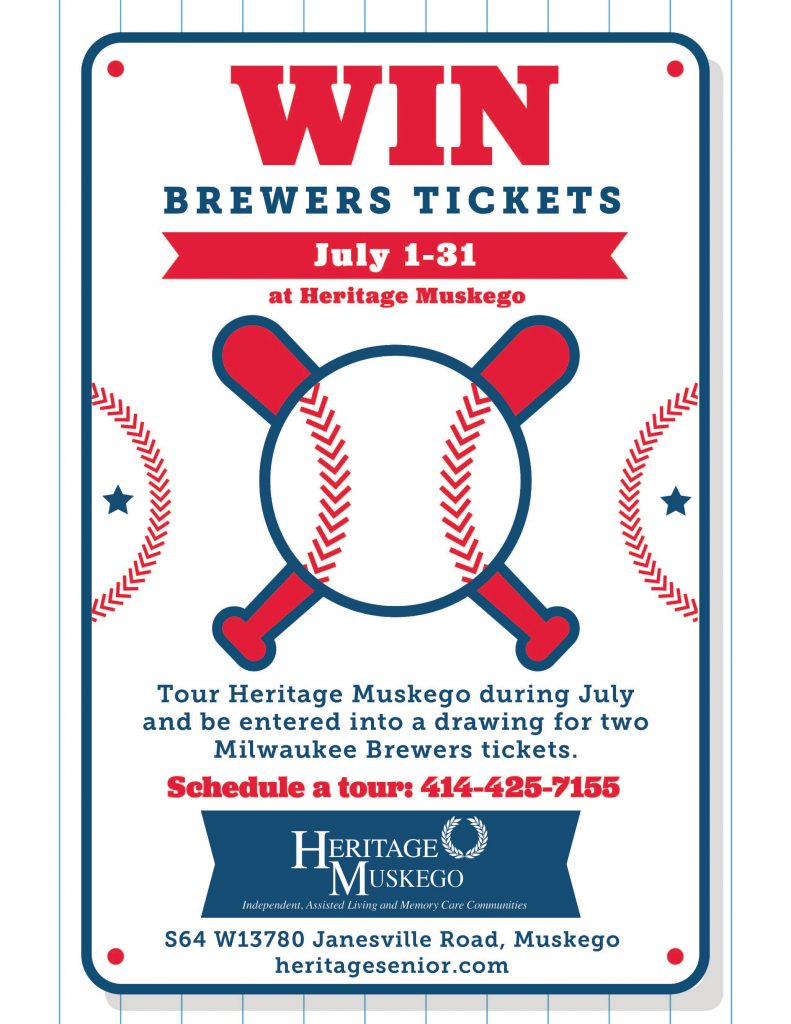 Win Brewers Tickets Heritage Muskego