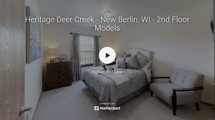 Heritage Deer Creek's virtual tour of the second floor model apartment.