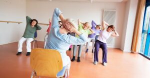 older opele doing exercise