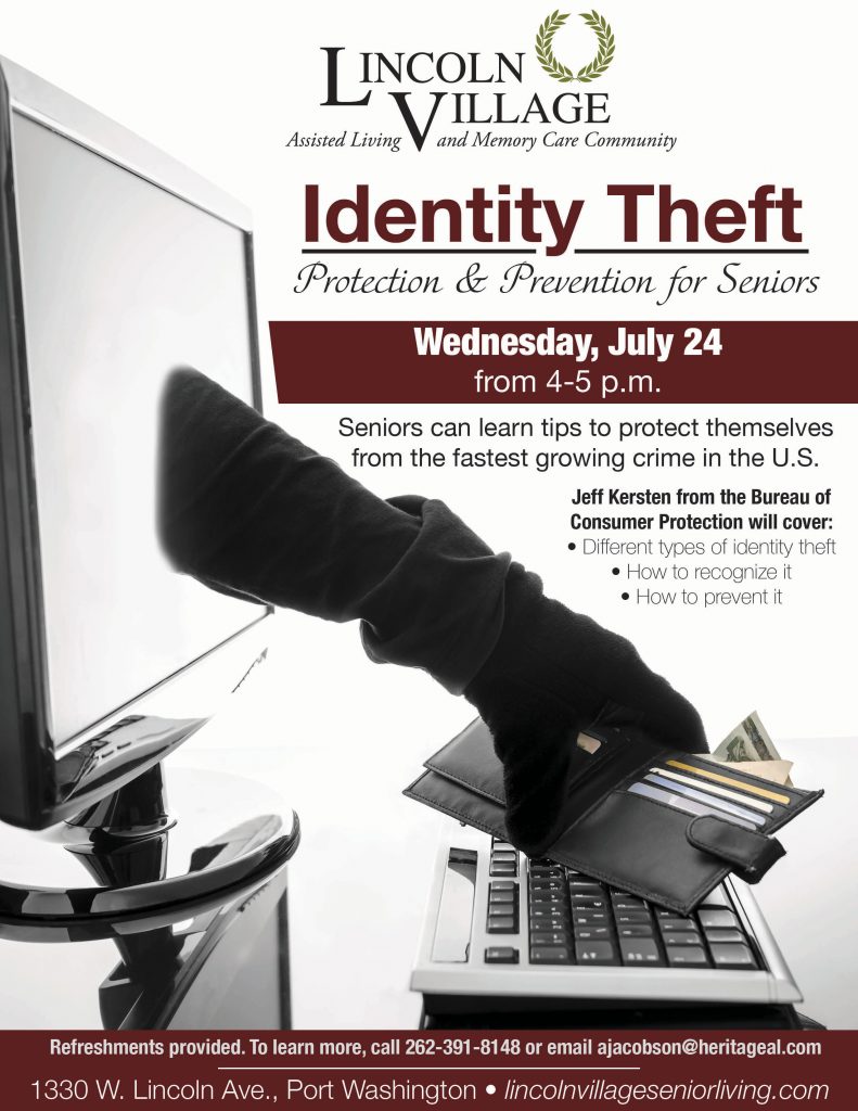 Lincoln Village Senior Living Identity Theft Tips for Seniors