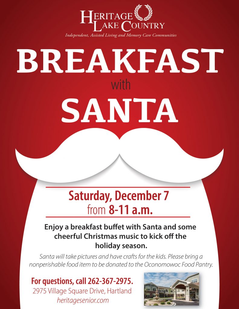 Breakfast With Santa Heritage Senior Living