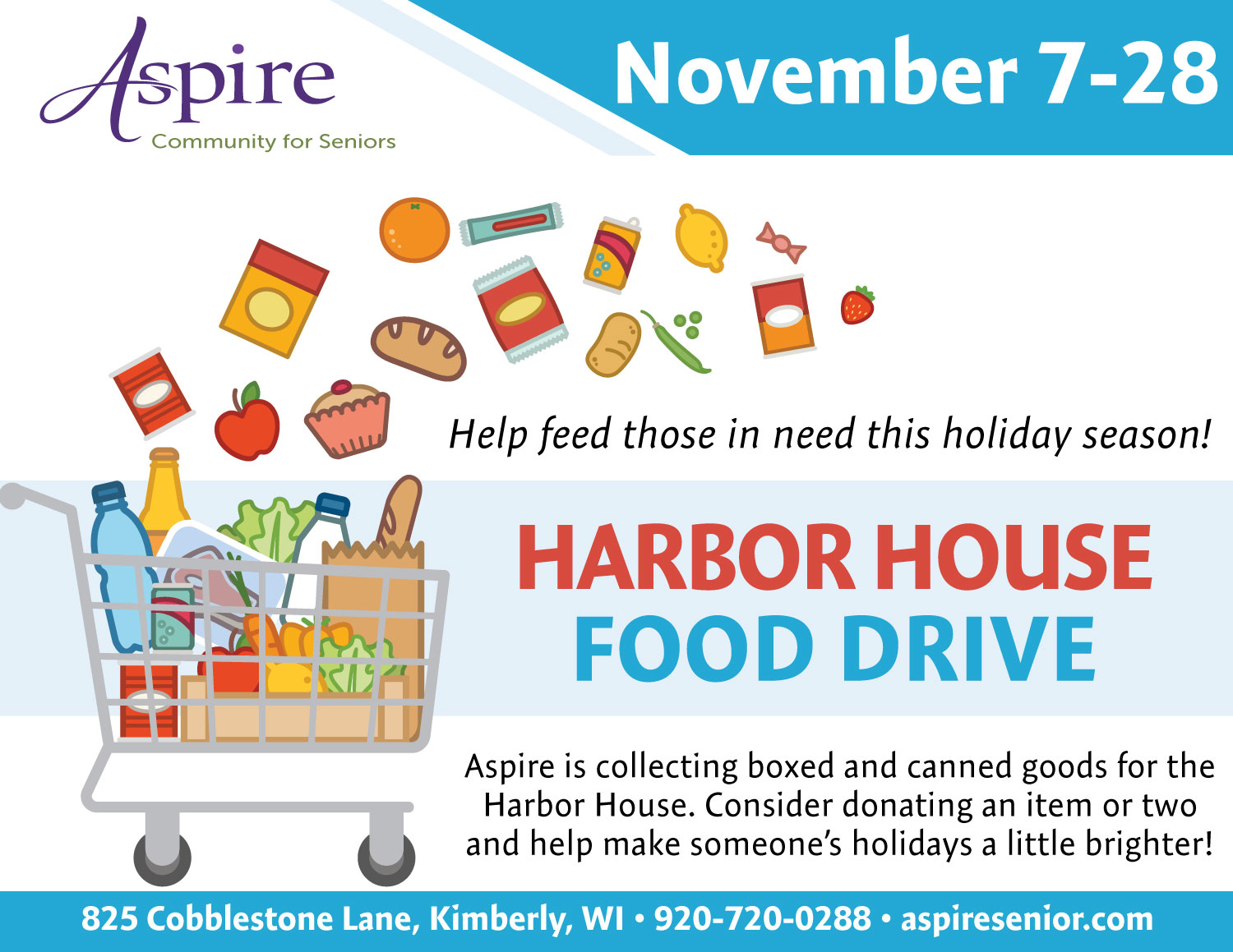 Muskego food drive poster