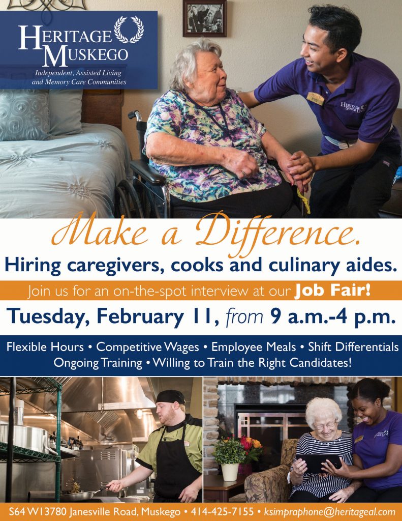 Heritage Muskego Career Fair February 11