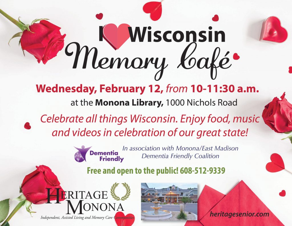 Heritage Monona Valentine's Day Memory Cafe
