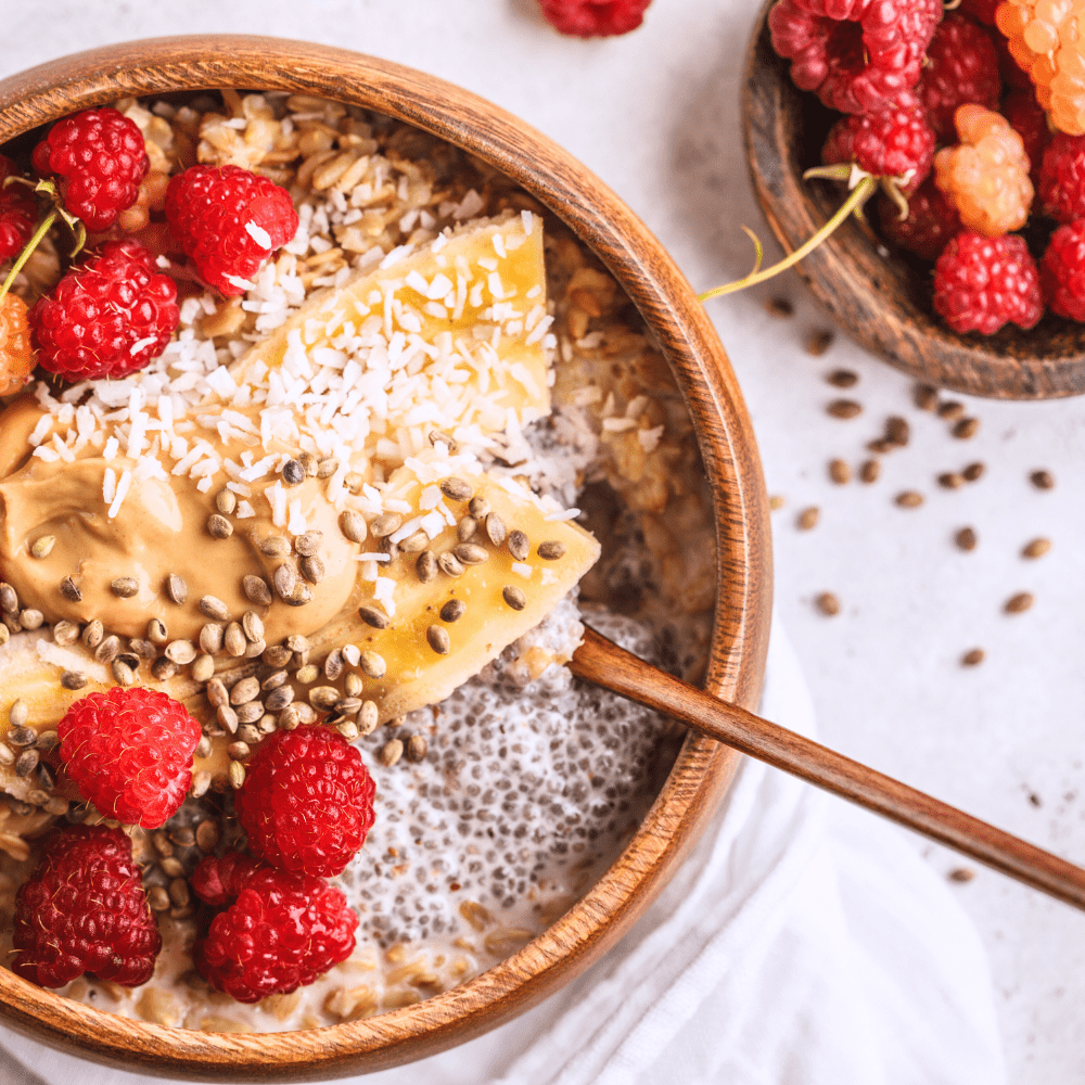 oatmeal with fruit summer snack for seniors