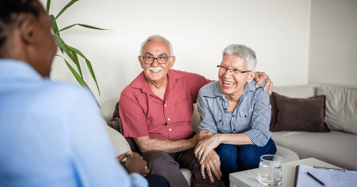 senior couple mental wellness