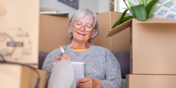 senior moving into senior apartments