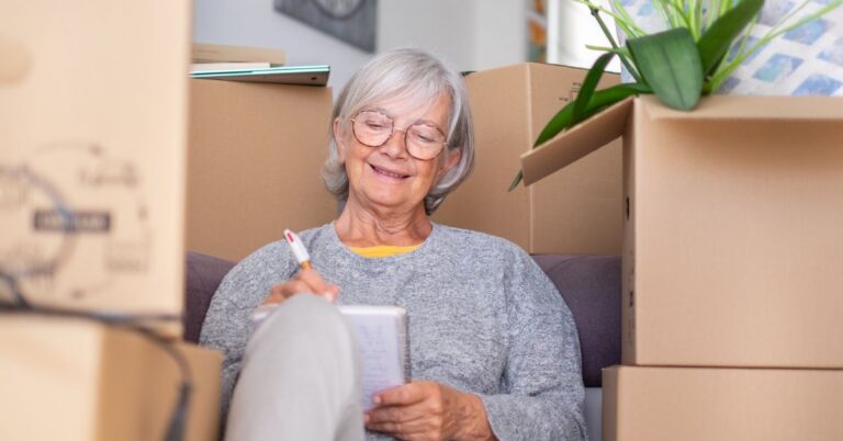senior moving into senior apartments