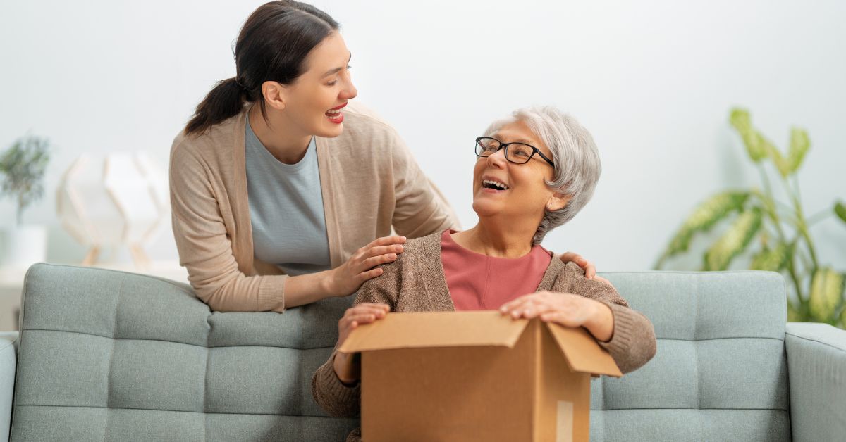 senior moving into memory care