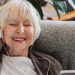 senior listing music in memory care