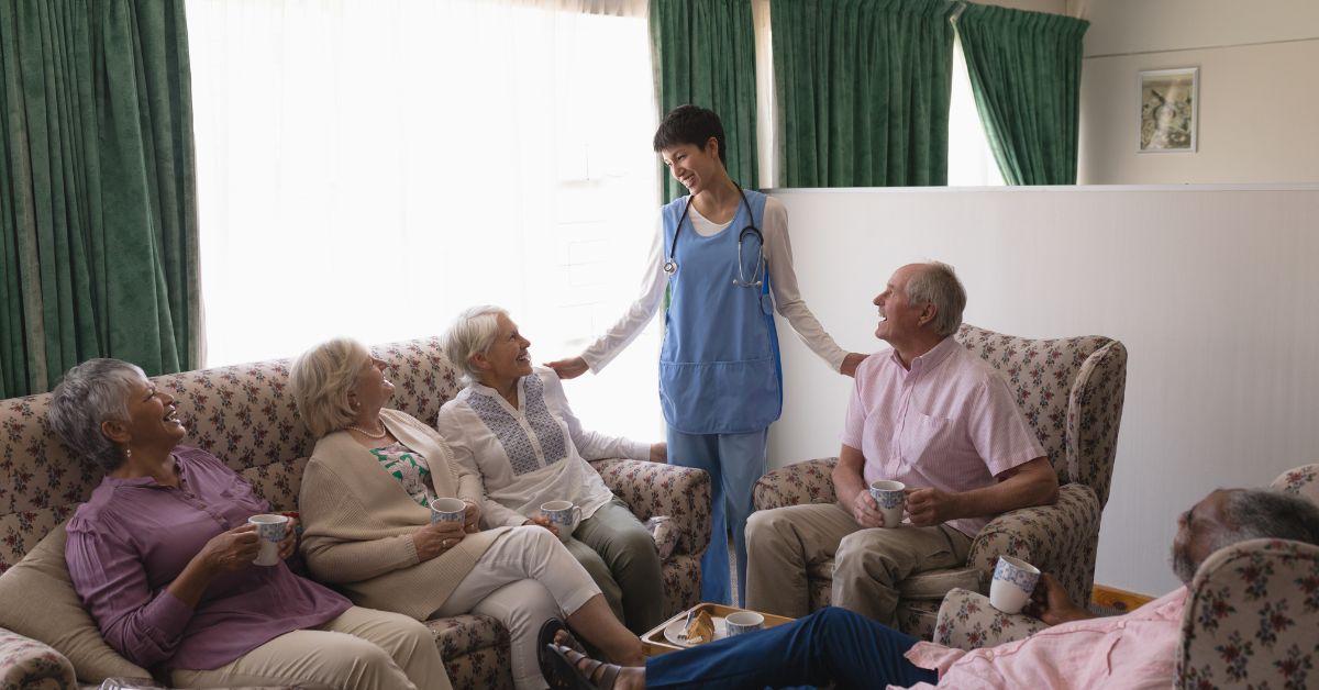 seniors reunited in assisted living