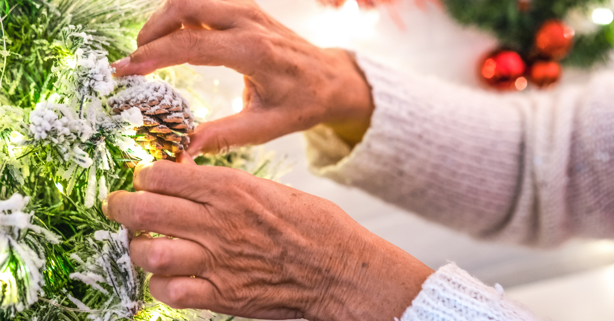 seniors enjoying christmas in senior living