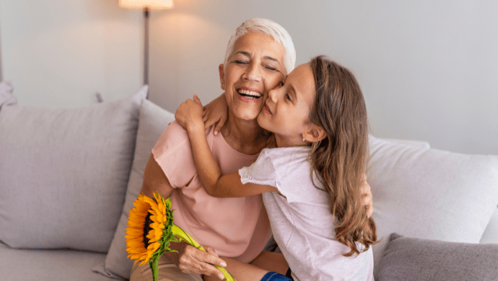 grandma receives a gift