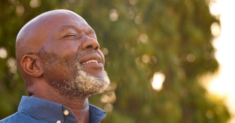 older man in memory care