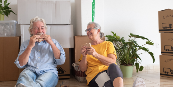 two older people in an assisted living