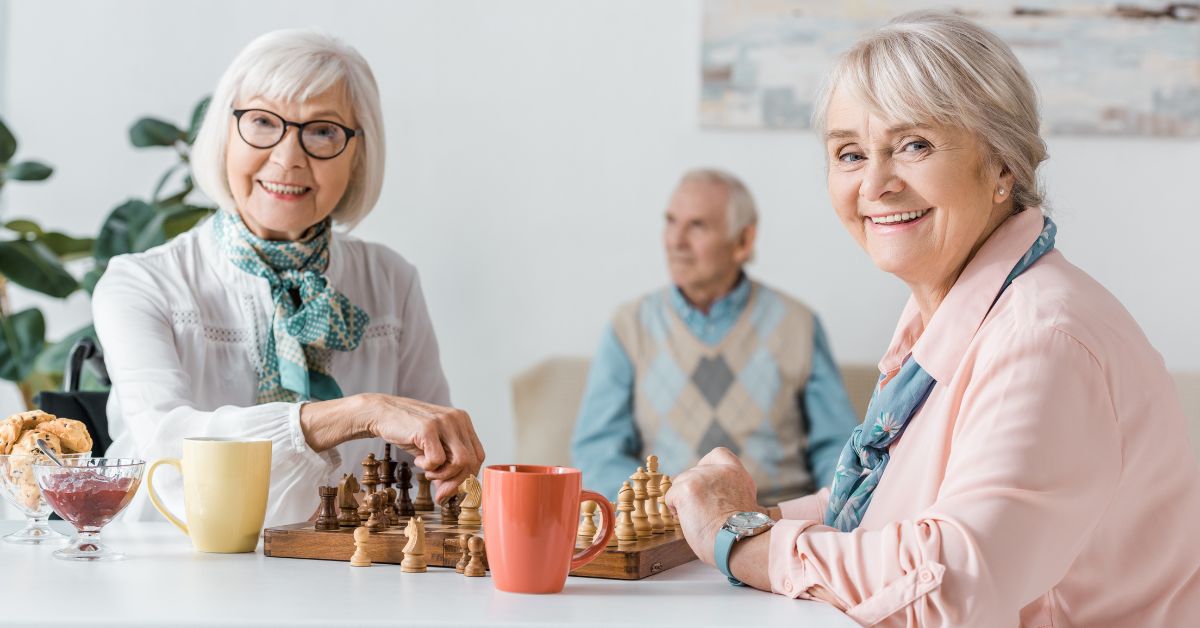 two womans in a assisted living