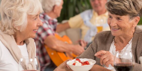 older woman in a senior living