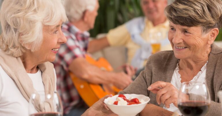 older woman in a senior living