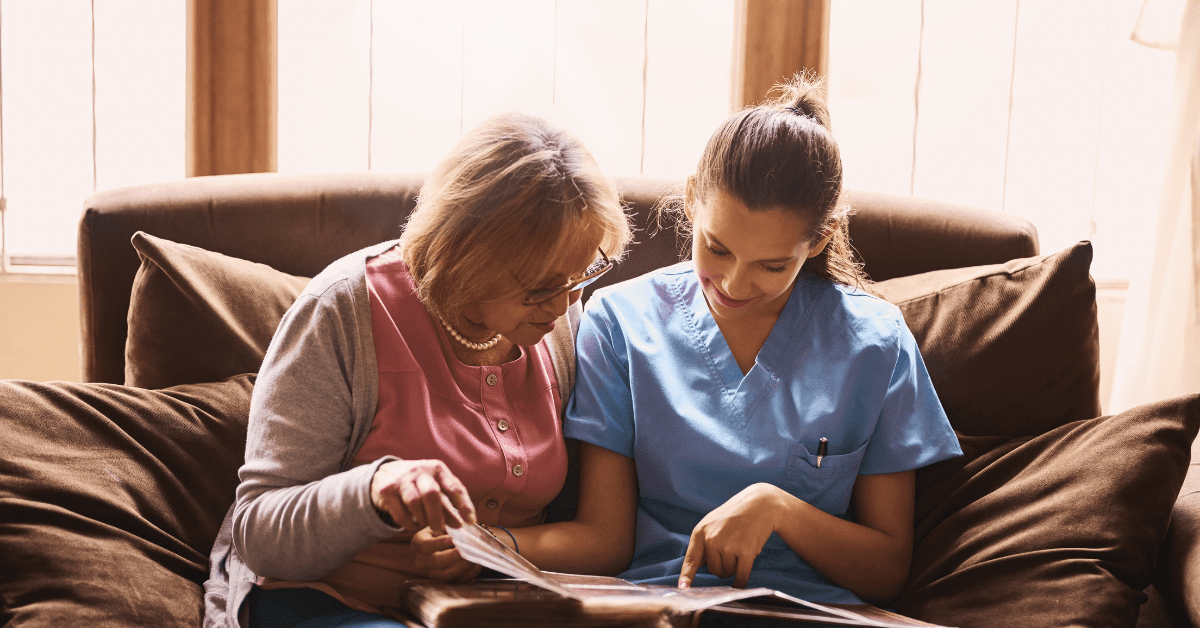 two ladies reading