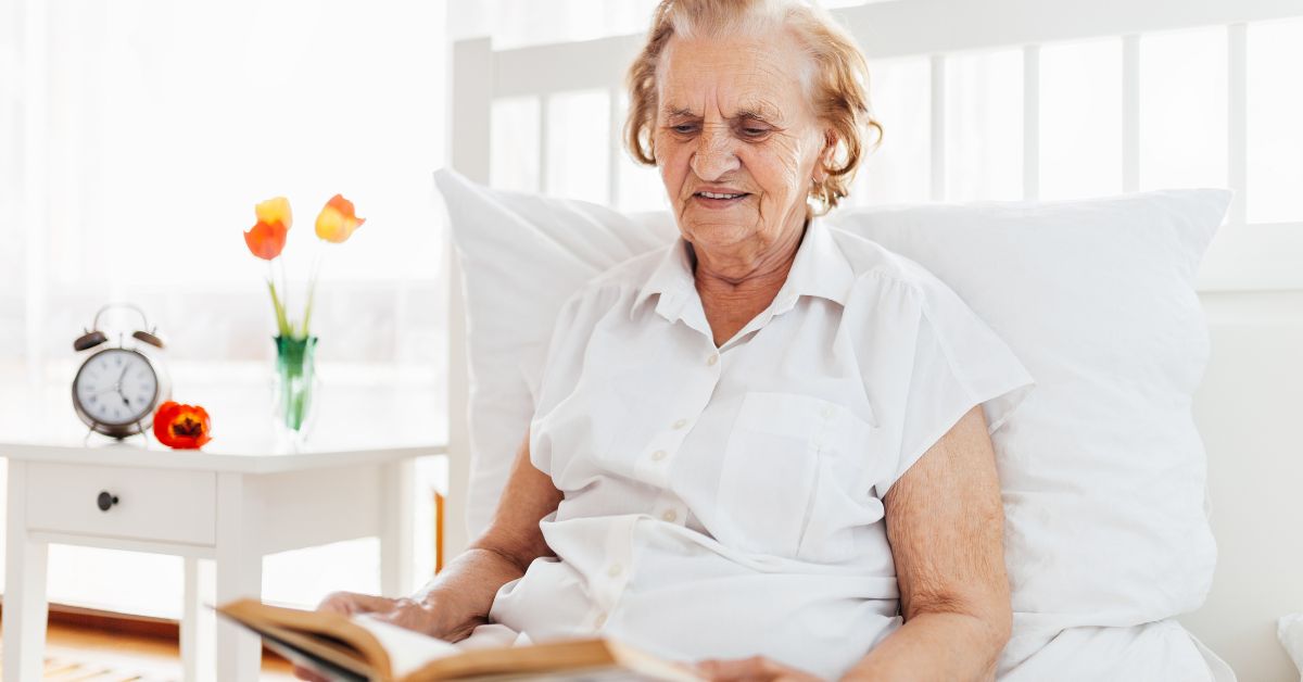 senior woman in memory care