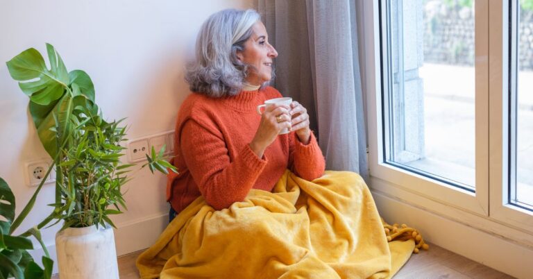 senior woman in assisted living community