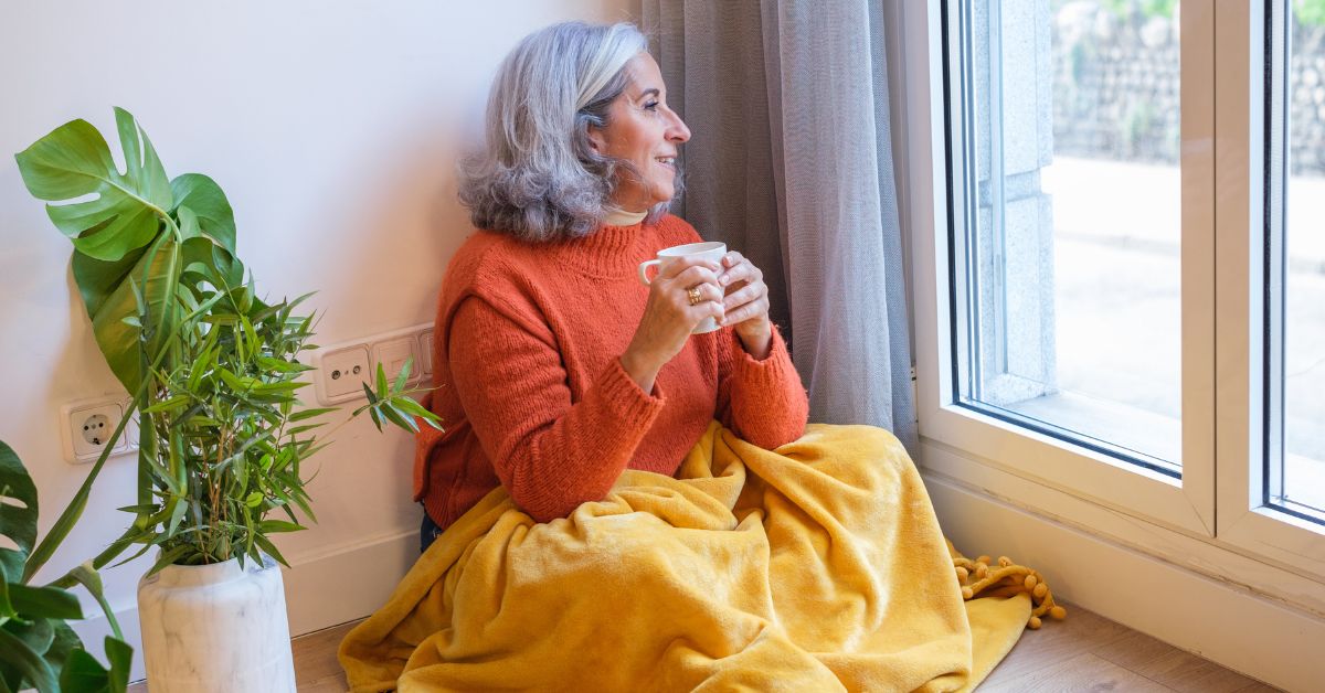 senior woman in assisted living community