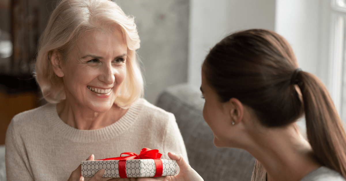 giving something special to mom