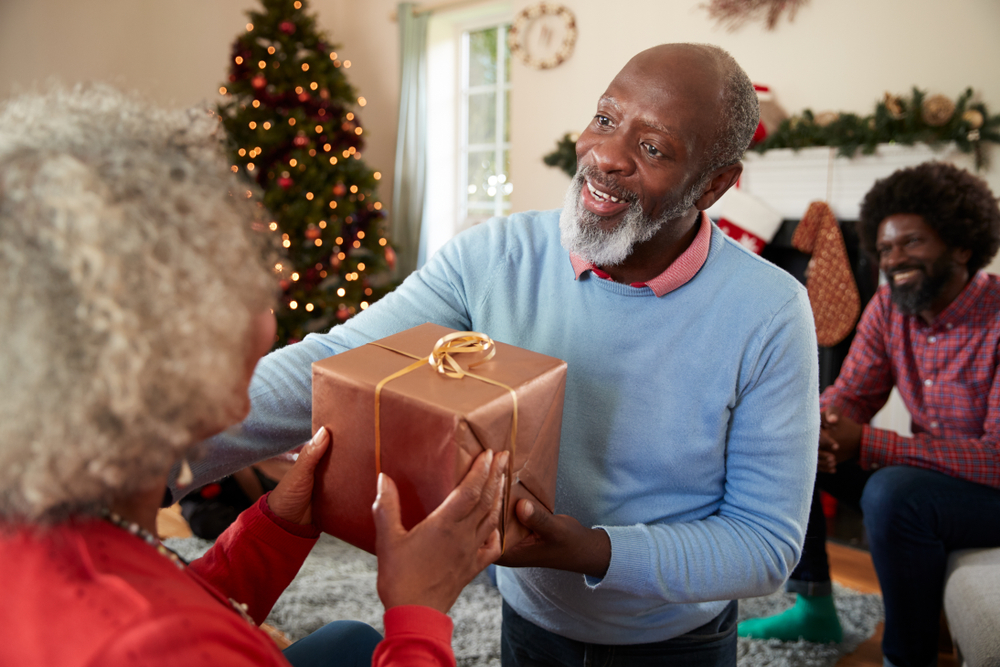 seniors exchange presents